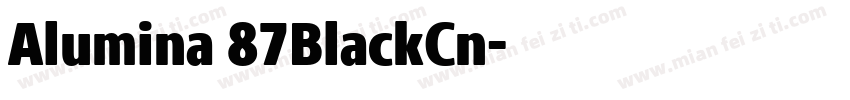 Alumina 87BlackCn字体转换